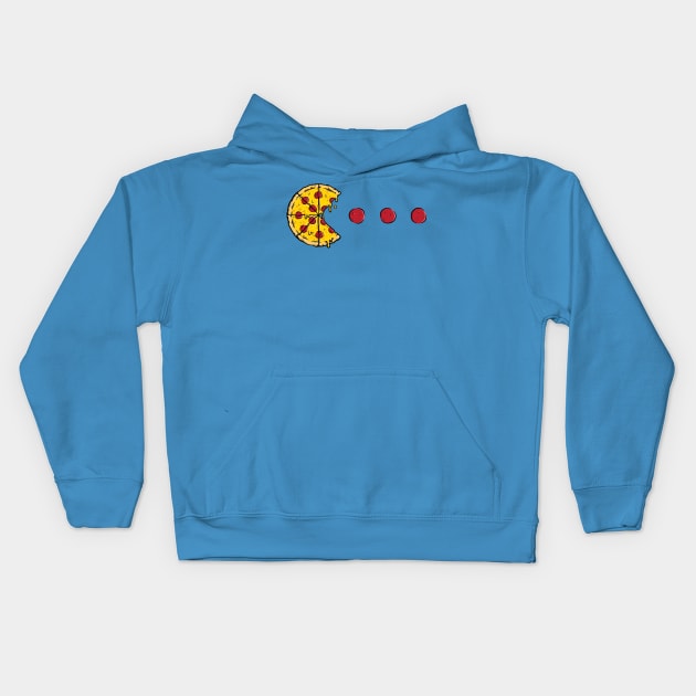 Pizza-Man Kids Hoodie by jrcreativo